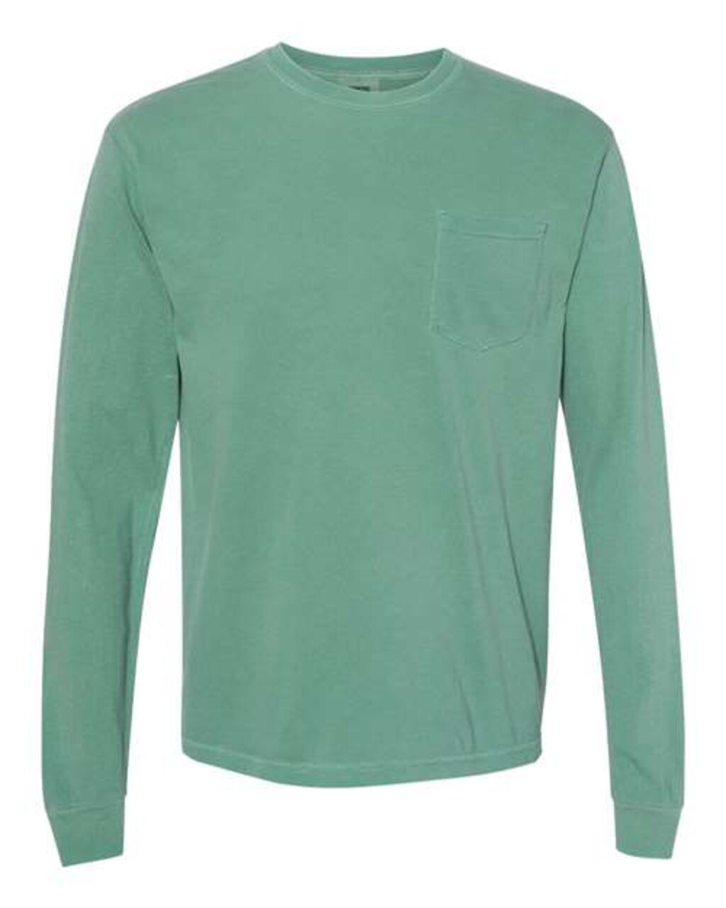 Comfort Colors® Garment-Dyed Heavyweight Crewneck Long Sleeve Pocket T-Shirt